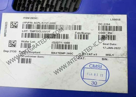ACPL-K75T-500E Chip di circuito integrato per autoveicoli ad alta velocità Optoisolator di uscita logica SO8