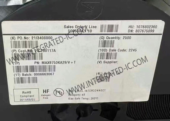 MAX6753KA29 Integrated Circuit Chip µP Reset Circuits with Capacitor-Adjustable Reset/Watchdog Timeout Delay
