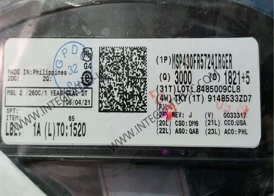 MSP430FR5724IRGER Microcontrollore MCU Microcontrollori a segnale misto ad altissima potenza a 8 MHz
