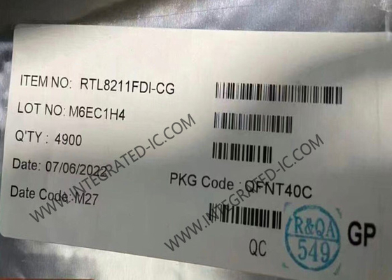 RTL8211fdi-CG Ethernet IC Transmettitore Ethernet 10/100/1000M altamente integrato