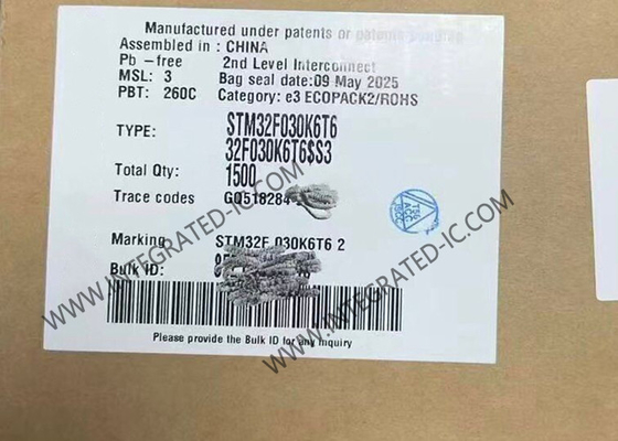 STM32F030K6T6 Microcontrollore MCU ad alte prestazioni a 32 bit a singolo nucleo a 48 MHz