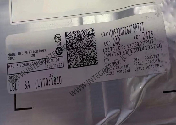TMS320F28075PTPT Microcontrollore MCU C2000 32Bit MCU 120MHz Microcontrollori in tempo reale