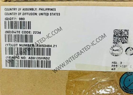 AD8139ARDZ Circuito integrato Chip Driver ADC differenziale rail-to-rail a basso rumore