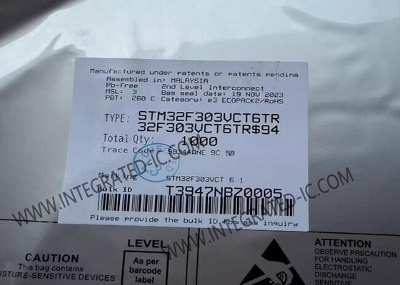 STM32F303VCT6 Microcontrollore MCU 72MHz MCU incorporato LQFP-100 ARM Microcontrollori