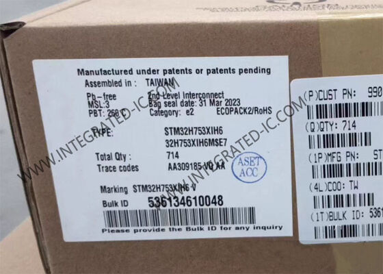 STM32H753XIH6 ARM Microcontrollore IC con pacchetto 265-TFBGA, 168 I/O e RTC a bassa potenza