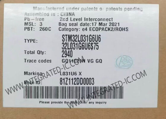 STM32L031G6U6 Microcontrollore MCU a bassa potenza a 32 bit