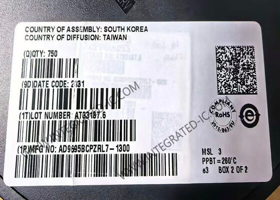 AD9695BCPZRL7-1300 Circuito Integrato Chip 14-Bit 1300 MSPS Convertitore Analogico-Digitale Doppio