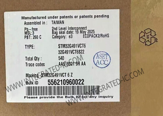 STM32G491VCT6 Microcontrollore MCU fino a 170MHz 32 bit ARM Cortex-M4 MCU LQFP-100