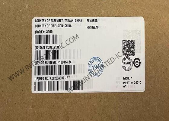 AD8233ACBZ Integrated Circuit Chip Heart Rate Monitor with WLCSP-20 Analog Front End