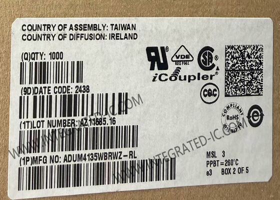 ADUM4135WBRWZ Circuito Integrato Chip 4.61A 5000Vrms Driver di Gate a Canale Singolo IC SOIC16