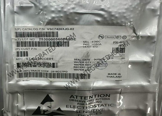 VSC7424XJG-02 Switch Ethernet Gigabit Gestito a Livello 2 con 10 Porte e Package BGA-672
